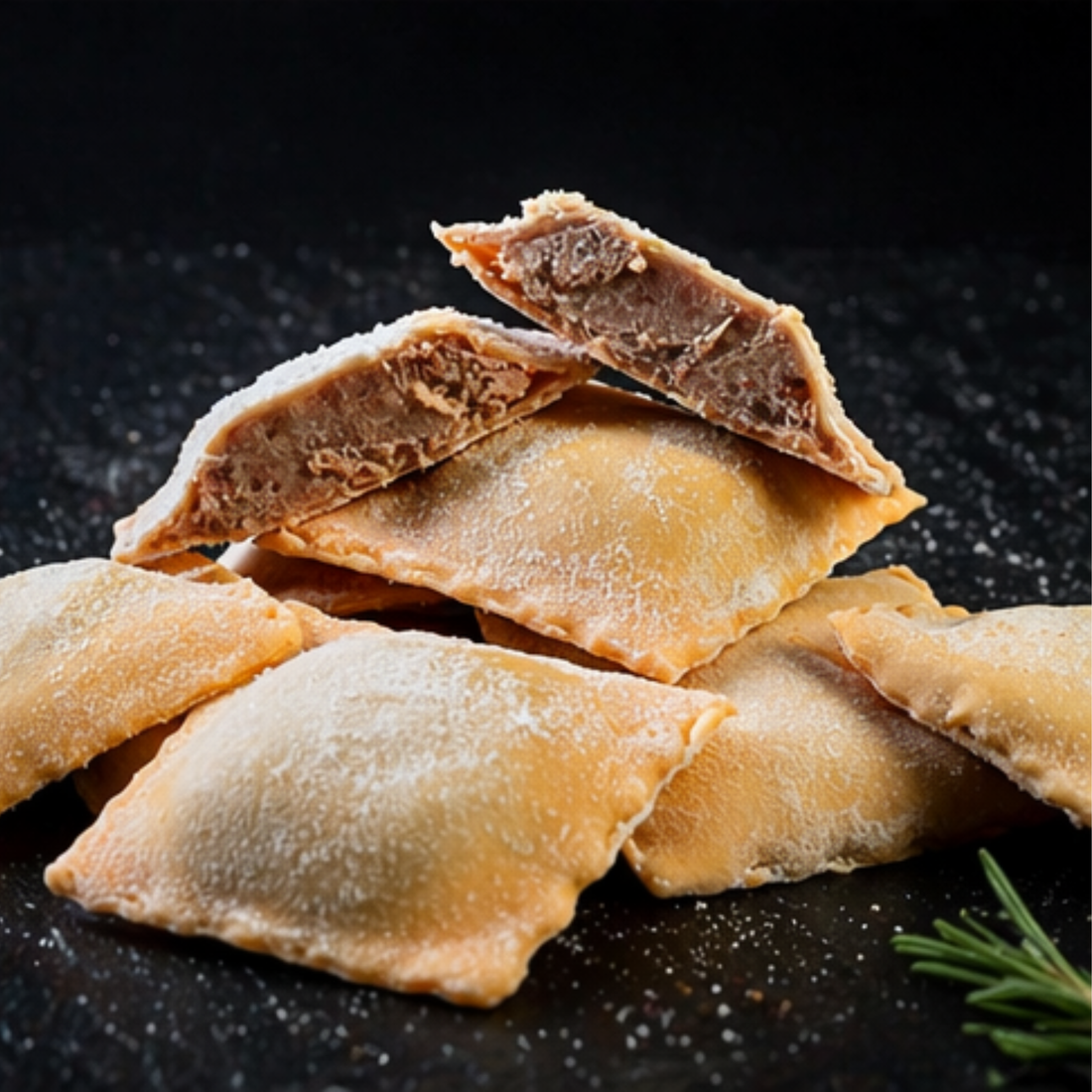 Ravioles de Carne Mixta Sazonada Artesanales