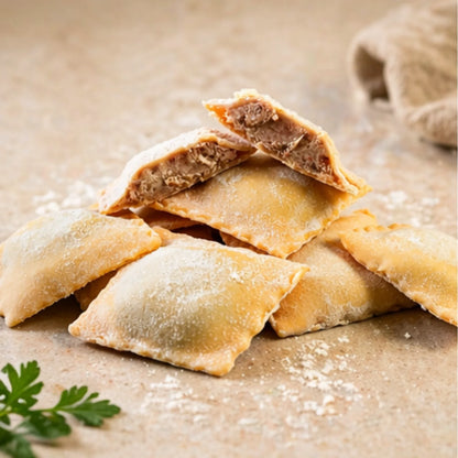 Ravioles de Carne Mixta Sazonada Artesanales